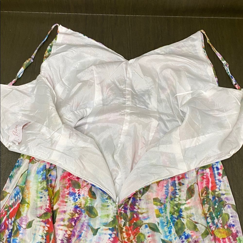 Blush Boutique Colorful Floral V-Neck Maxi Shorts/Dress Combo Size S - Picture 10 of 12